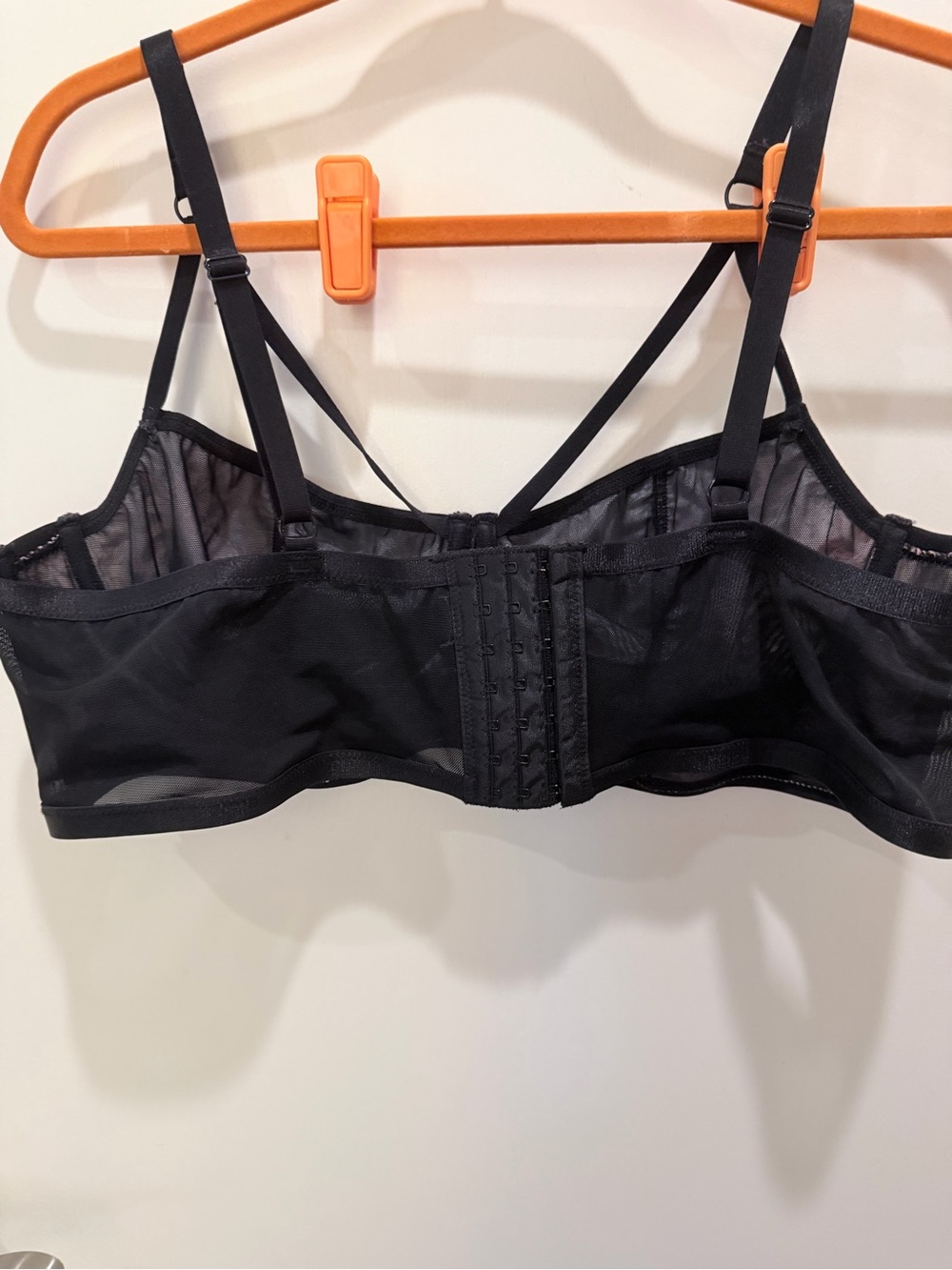 Floral Leopard Longline Bra Crop Top - Black & Pink Blossom - Picture 3 of 3